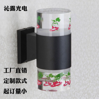 LED戶外亞克力防水壁燈雙向發光壁燈外牆走廊庭院公園定制壁燈