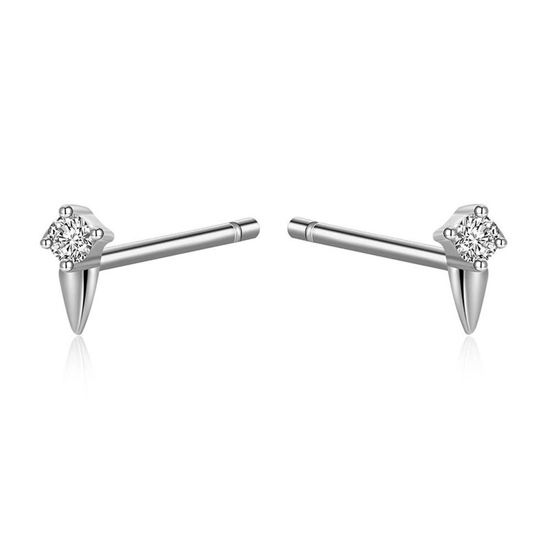 Boucles D&#39;oreilles En Cristal D&#39;aiguille D&#39;argent S925 Européennes Et Américaines Boucles D&#39;oreilles De Mode Féminine display picture 2