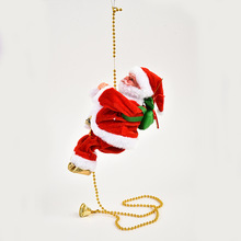 爬珠圣诞老人升级款电动爬珠圣诞老人圣诞老人公仔儿童礼物玩具创