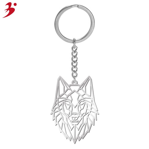 Cross-border European and American popular accessories Animal forest stainless steel keychain Car ornament Accessory wholesale