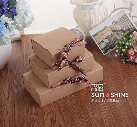 礼品盒包装盒子时尚DIY礼物盒N333袜子内衣纸盒批发牛皮纸盒
