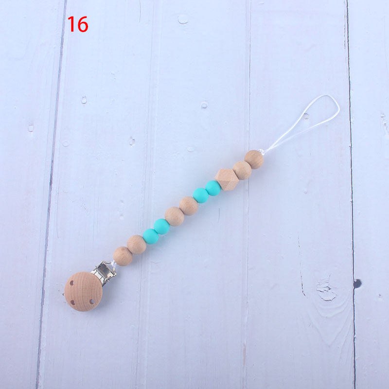 Nueva fábrica directa bebé Beech juguete mordedor bebé chupete de silicona pezón anti-gota cadena materna y infantil suministros