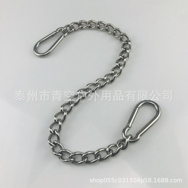 Hamaca de acero inoxidable silla colgante conexión cadena giratoria columpio electroforesis alargada Cadena de botón negro traje de conexión de bolsa de arena