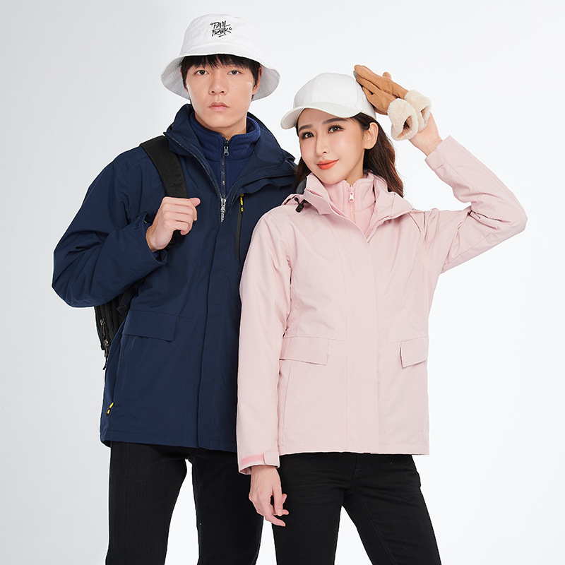 沖鋒衣男熱封三合壹兩件套防寒戶外保暖防水防風登山服女2020新款