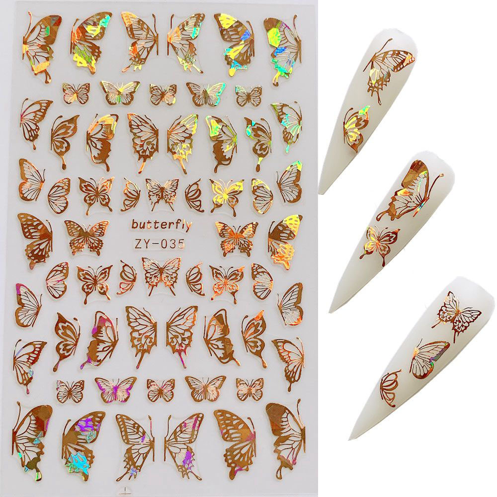 Mode Schmetterling Haustier Nagel Accessoires 1 Satz display picture 2