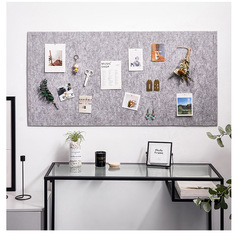 Wool Felt 9-Grid Wall Sticker, Felt Small Square Indoor Message Board Photo Wall, Felt Wall Decor