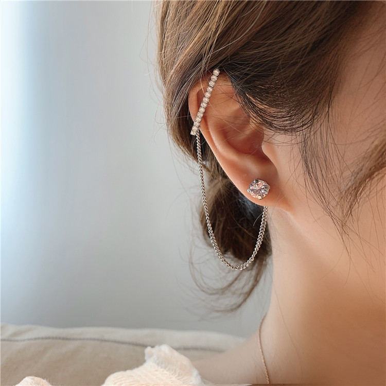 Boucles D'oreilles Asymétriques En Argent display picture 5