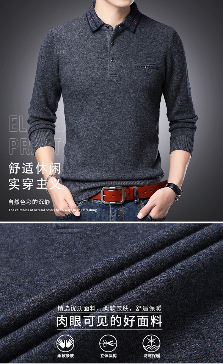 C6631 1720K ÁO LEN NAM TONREST BIG SIZE NGOẠI CỠ DÀI TAY MÙA XUÂN THU ĐÔNG TRUNG NIÊN KÍN CỔ THỜI TRANG NAM G05 SẢN PHẨM MỚI