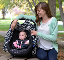 JJOVCE嬰兒安全座椅防風罩遮陽擋塵罩推車遮蓋防飛沫提籃防曬罩