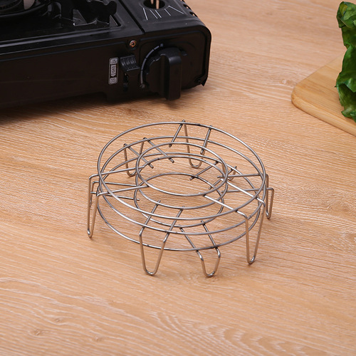 Stainless steel steaming rack, pot rack, stainless steel kitchen multi-purpose rack, non-magnetic delicate triangular steaming rack, tripod steaming rack