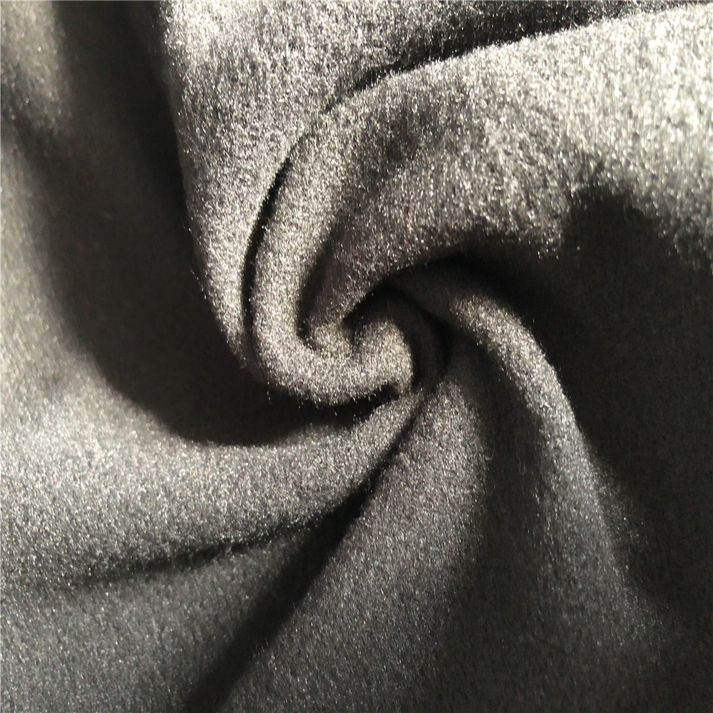 销售全涤起绒校服布料 运动套装外套单面绒