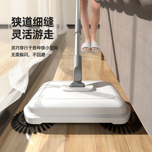 Wholesale new hand push sweeper household lazy broom dustpan mop all-in-one sweeping and mopping two-in-one artifact