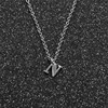 Necklace stainless steel with letters, Aliexpress, Amazon, simple and elegant design