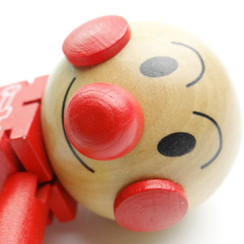 Children's educational toys wooden joint dolls baby puppets various cartoon Anpanman dolls