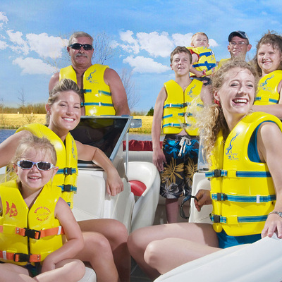 便攜NBR泡棉舒浮兒童救生衣寶寶遊泳輔助水上裝備馬夾大浮力背心