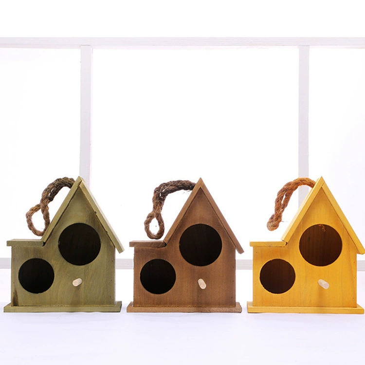 Птичье гнездо с двойным отверстием теплый ящик для Разведения Попугаев инкубатор из цельного дерева деревянная большая клетка для осьминога маленький дом