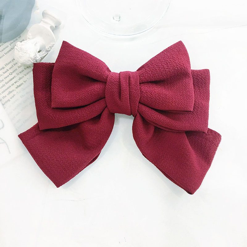 Korean New Fabric Bow Hairpin display picture 8