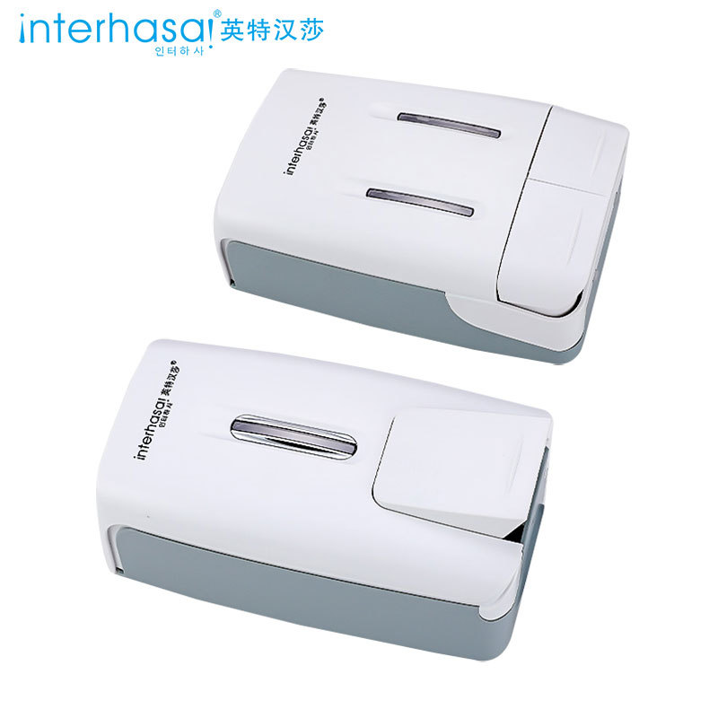 英特汉莎酒店宾馆家用壁挂式手动双头皂液器卫生间免打孔皂液盒