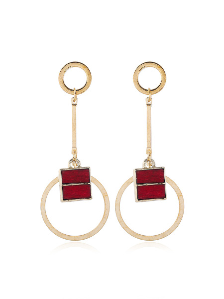 Small design geometric trend fresh elegant earrings