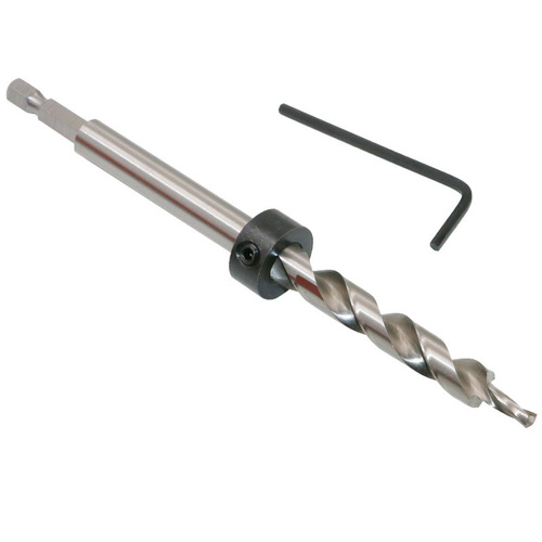 Special step drill bit for woodworking inclined hole, high-speed steel, inclined hole positioner, second-stage drill bit 9.5MM