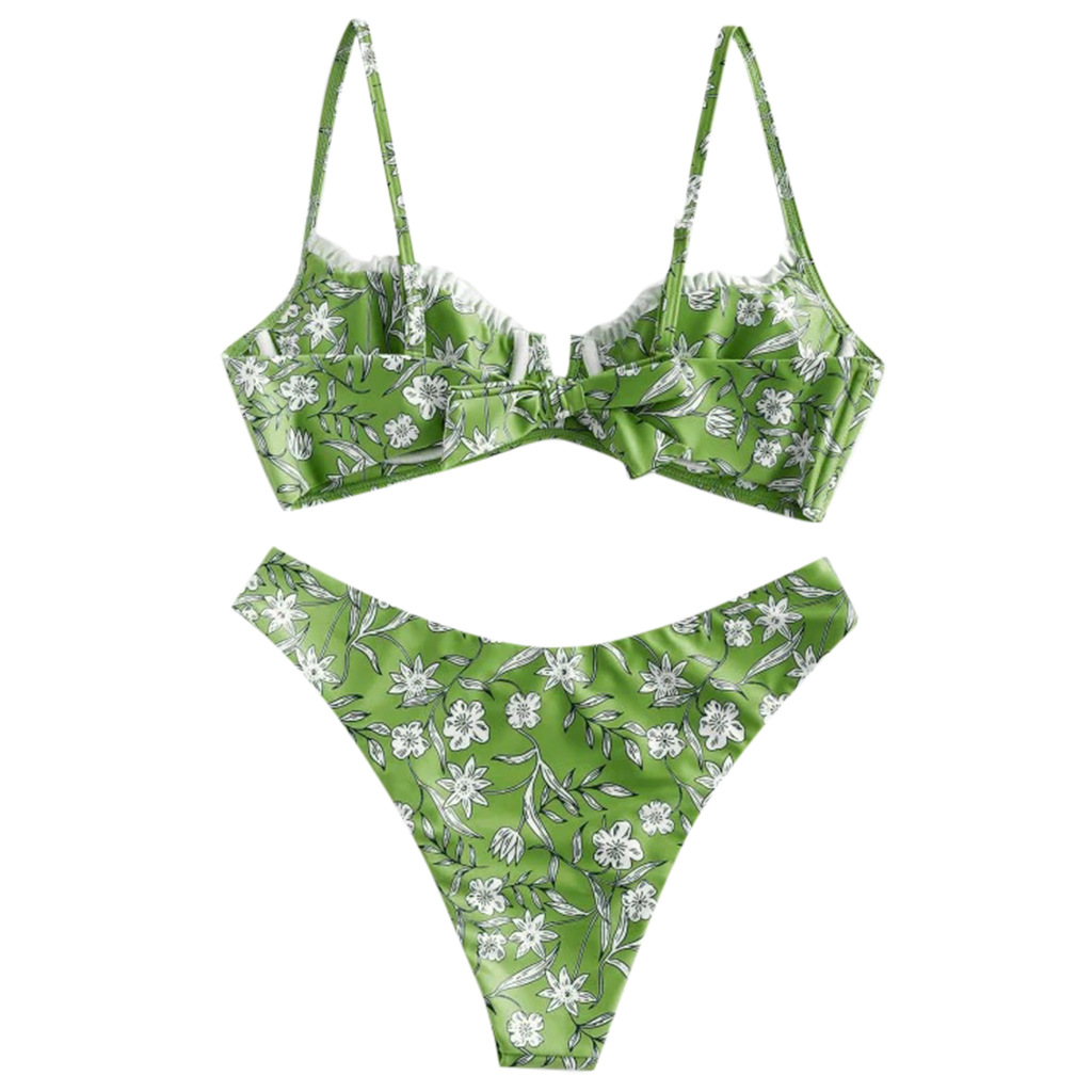 sexy printed split bikini swimsuit  NSHL2216