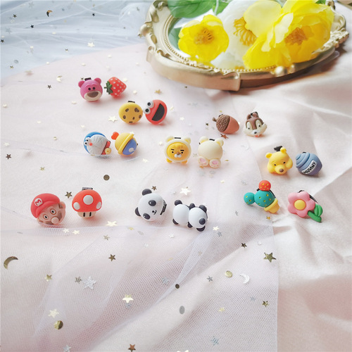 Couple Cartoon Shoelace Buckle Flower Strawberry Magic Wand Bear Set Rabbit Carrot Panda Canvas Shoes Decoration