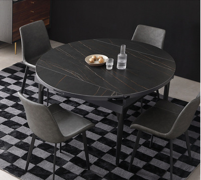 Rectangular 46 dining table Northern Europe dining table and chair combination Telescoping table High temperature resistance Defend Scratch