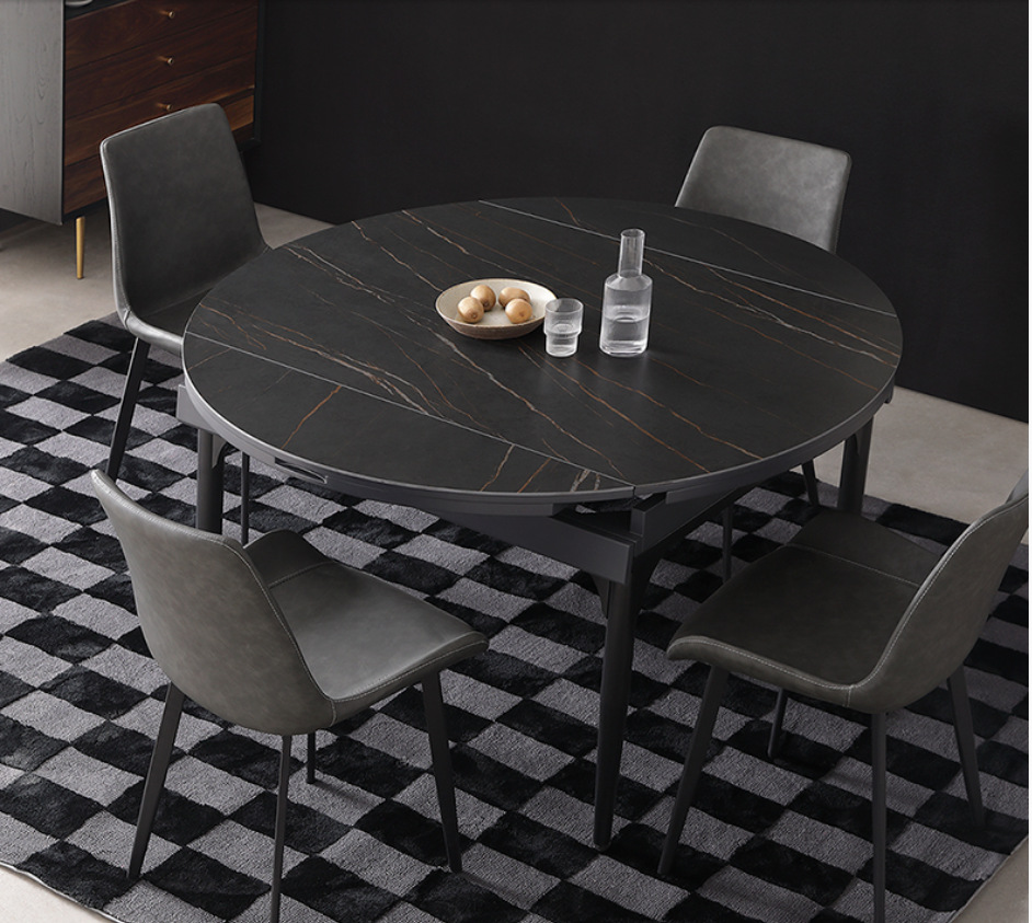 Rectangular 46 dining table Northern Europe dining table and chair combination Telescoping table High temperature resistance Defend Scratch