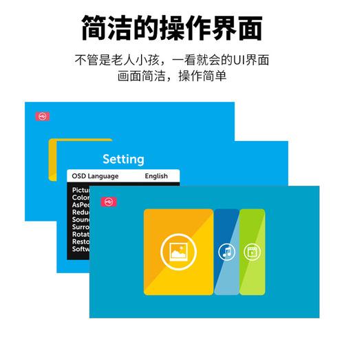 Cross-border new mini projector portable home use children's LED supports high-definition 1080P smart movie projector