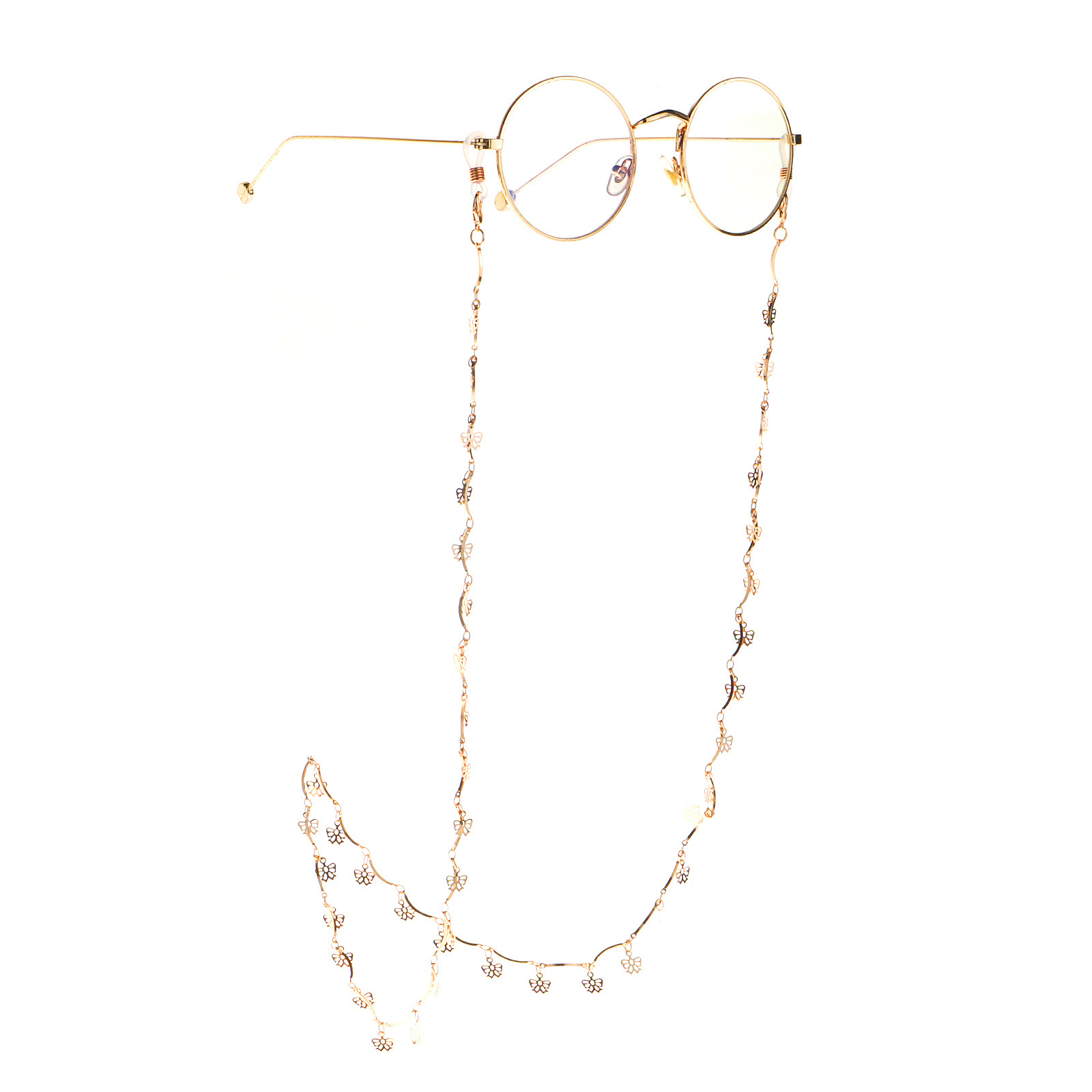 Hot Fashion  Wholesale Simple Gold  Butterfly Glasses Chain Women display picture 4