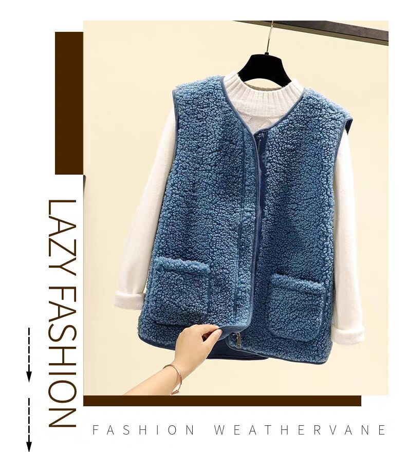 Gilet femme en laine d agneau - Ref 3434602 Image 22