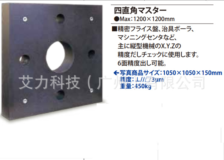 日本MSK武藏野精机1200×1200四直角规