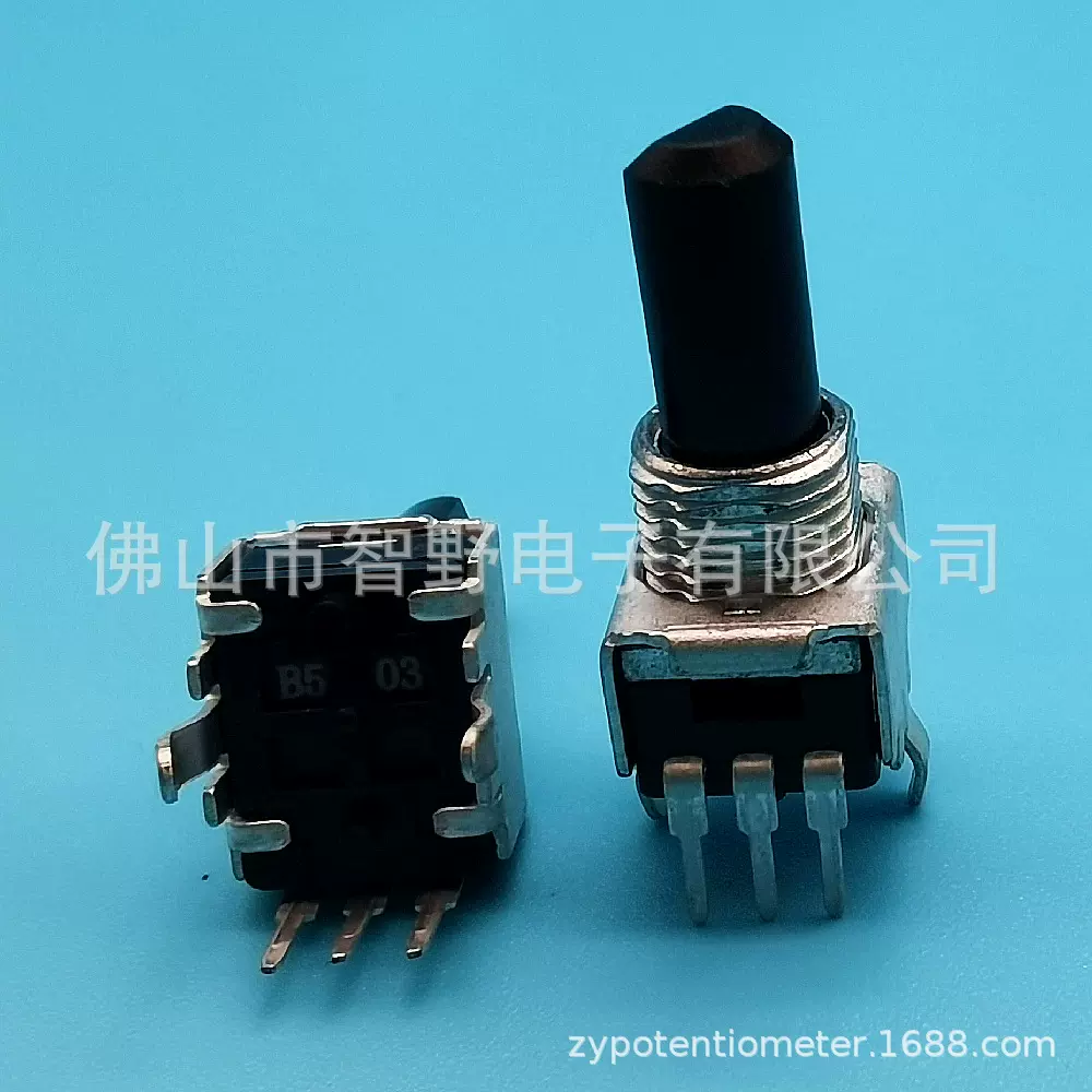 供应高品质093电位器系列带螺纹B503K可调电阻 立式 b10K电位器