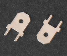 4.8/6.3mm插片 PCB線路板焊接端子 0.8mm厚 冷壓端子 雙腳接線片