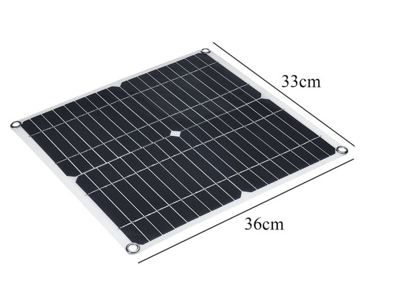 20W 蓄电池太阳能充电器 18V 50W 户外太阳能板船电池充电器 组件详情7