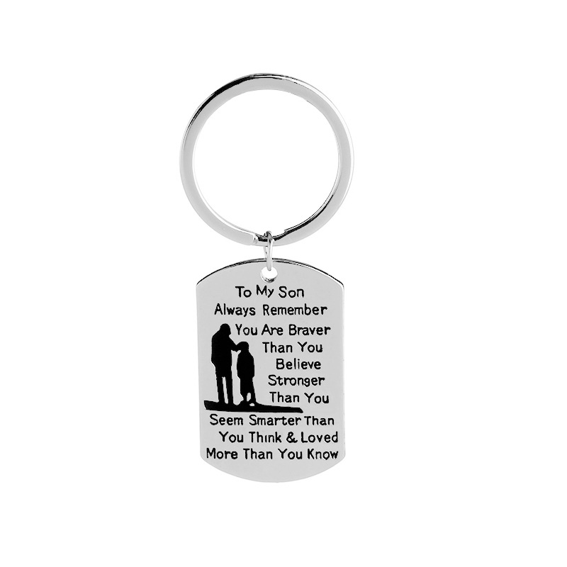 Explosion Keychain Tomyson Personality English Lettering Keychain Father's Day Lettering Gift Accessories Wholesale Nihaojewelry display picture 8