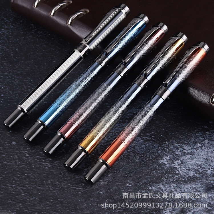 定制烂笔头6031商务办公金属钢笔中小学生用练字正姿铱金双用钢笔|ms