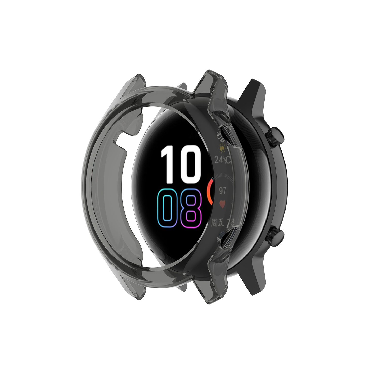 This 42mm/46mm hollowed-out semi-enclosed TPU case is suitable for the honor magic watch2 case undefined