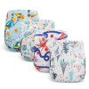 Newborn cloth diapers Aio diaper Bamboo charcoal lining can wash baby pants and urine without wetness can be customized