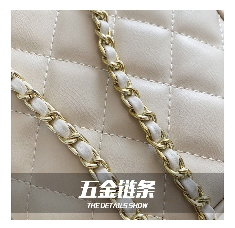 Shoulder Bag New Wave Summer Fashion Diamond Chain Backpack Large Capacity Shoulder Bag Wholesale Nihaojewelry display picture 25