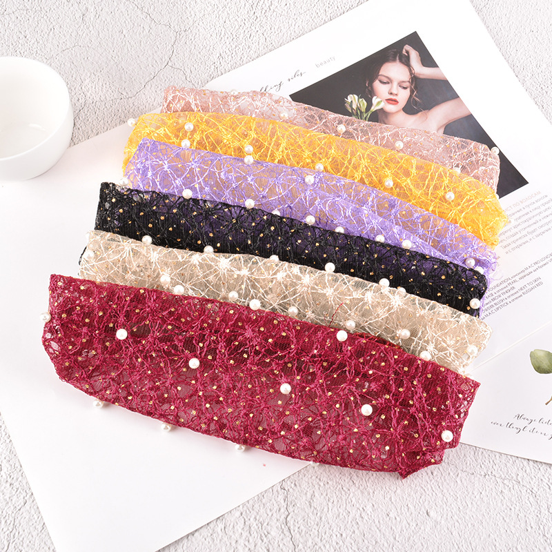 Pearl Wide-brimmed Headband display picture 4