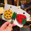 Fruit strawberry, cartoon hairgrip, hairpins, fashionable universal bangs, Japanese and Korean, new collection, internet celebrity