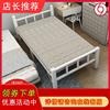 Folding bed household Single Noon break Office Siesta Chaperone Renting Portable Double Hard steel beds