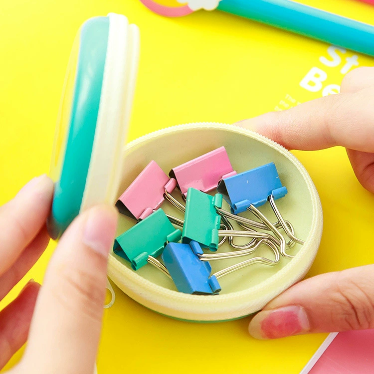 Pure color long tail fixture folder test rolls small folder folder folder tunnel clip office supplies folder
