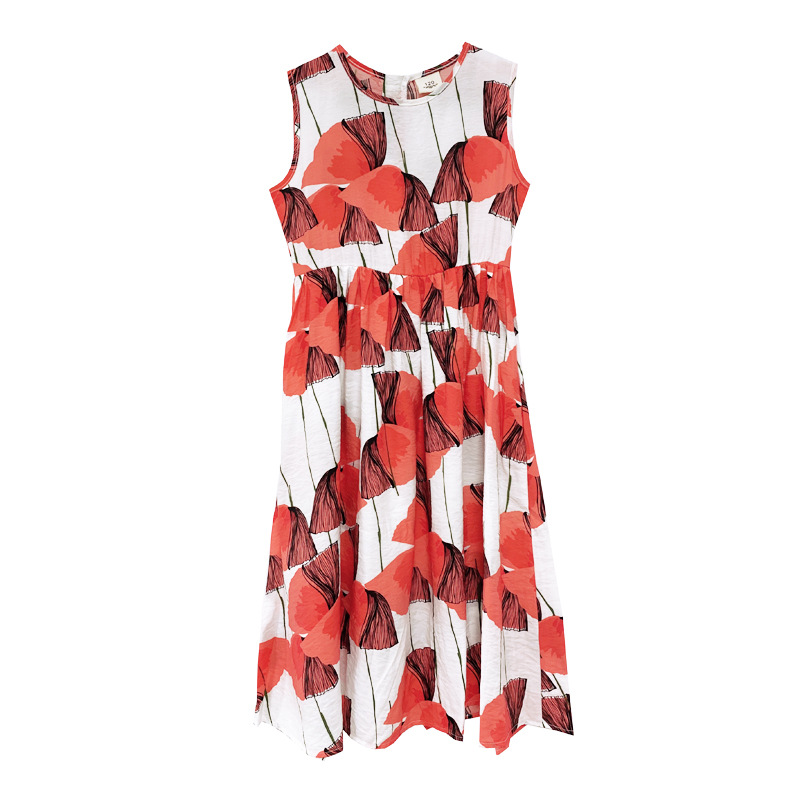 Vestido de las niñas vestido de verano 2023 nuevo estilo coreano Vestido largo de súper Hada para niños vestido de princesa occidental para niños medianos y grandes