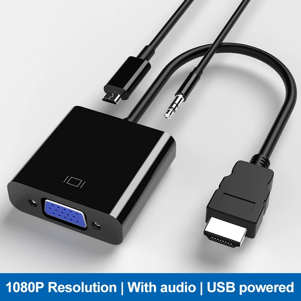 With audio with power supply (black)