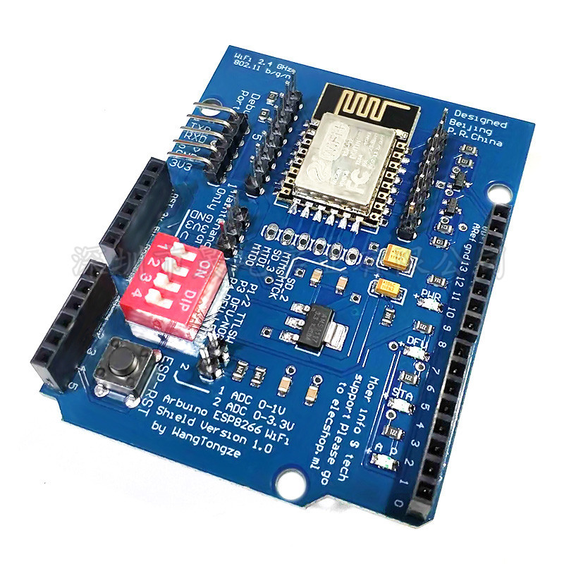 ESP8266串口WiFi扩展板shiled ESP-12E模块开发板扩展gpio UNO R3