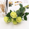 New product Spot Long Zhi Rose Rose Simulation Flower Flower Wedding Decoration Fake Flower High Simulation Silk Rose