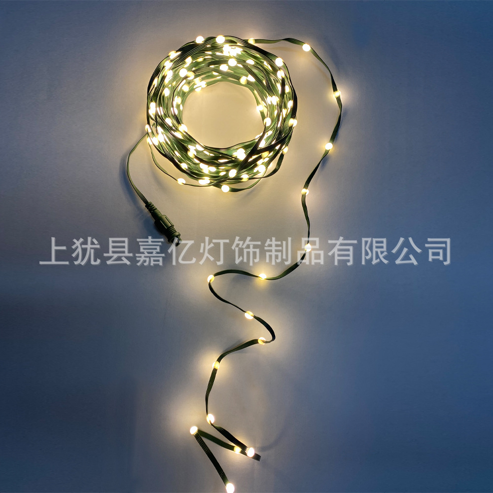 PVC多并线可连接不打结大灯珠LED灯串