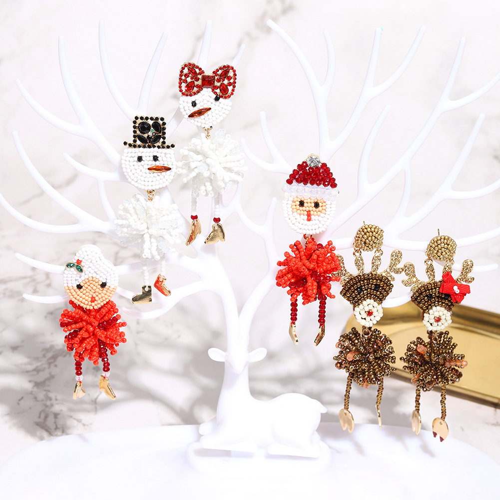Creative Snowman Earrings display picture 6